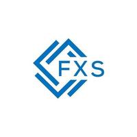 FXS letter logo design on white background. FXS creative  circle letter logo concept. FXS letter design. vector