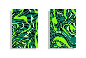 abstract green marble patterns, wood texture, watercolor marble patterns. Vector background. Trendy textiles, fabrics, wrappers. Aqua ink painting on water