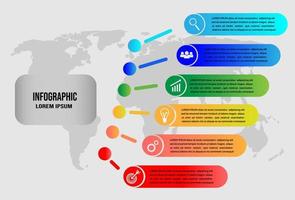 timeline info graphics design vector and marketing icons can be used for workflow layout, diagram, annual report, web design. business concept with icons options, step or process. illustration vector