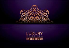 Luxury ornamental mandala background, arabesque style vector