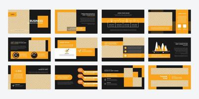 Business Presentation Template Design vector