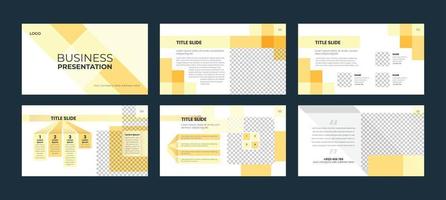 Business Presentation Templates Design vector