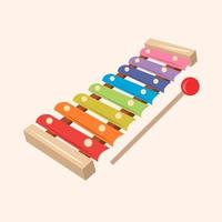 Xylophone vector illustration for graphic design and decorative element