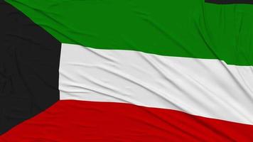 Kuwait bandera paño quitando desde pantalla, introducción, 3d representación, croma llave, luma mate video