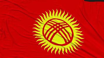 Kyrgyzstan Flag Cloth Removing From Screen, Intro, 3D Rendering, Chroma Key, Luma Matte video