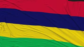 Mauritius Flag Cloth Removing From Screen, Intro, 3D Rendering, Chroma Key, Luma Matte video
