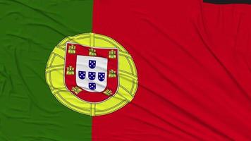 Portugal bandeira pano removendo a partir de tela, introdução, 3d Renderização, croma chave, luma fosco video