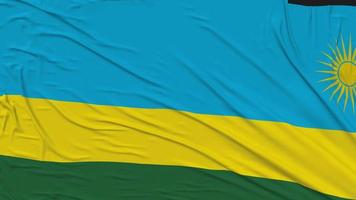 Rwanda drapeau tissu enlever de filtrer, introduction, 3d le rendu, chrominance clé, luma mat video