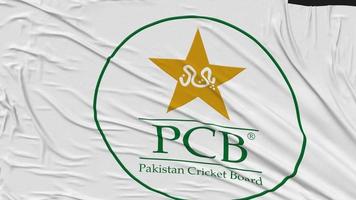 Pakistan Cricket Board, PCB Flag Cloth Removing From Screen, Intro, 3D Rendering, Chroma Key, Luma Matte video