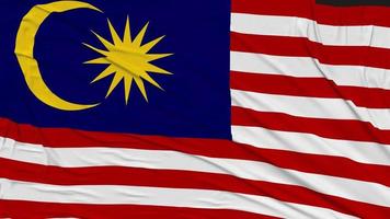 Malaysia bandiera stoffa rimozione a partire dal schermo, introduzione, 3d rendering, croma chiave, luma Opaco video