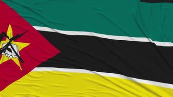 Mozambique Flag Cloth Removing From Screen, Intro, 3D Rendering, Chroma Key, Luma Matte video