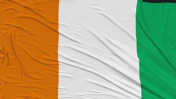 Ivory Coast Flag Cloth Removing From Screen, Intro, 3D Rendering, Chroma Key, Luma Matte video