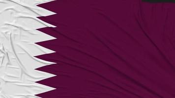 Qatar Flag Cloth Removing From Screen, Intro, 3D Rendering, Chroma Key, Luma Matte video