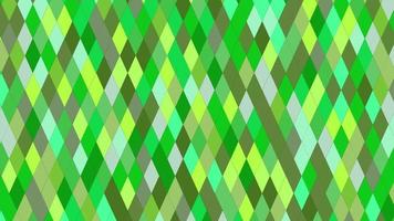 animated abstract pattern with geometric elements in green tones gradient background video