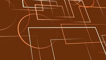 animated abstract pattern with geometric elements in orange tones gradient background video