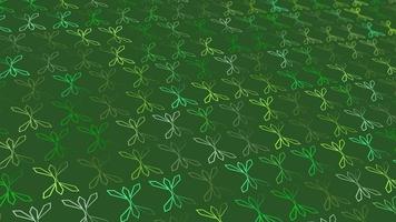 Animated abstract pattern with geometric elements in green tones. gradient background video