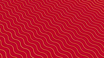 geanimeerd abstract patroon met meetkundig elementen in rood goud tonen helling achtergrond video