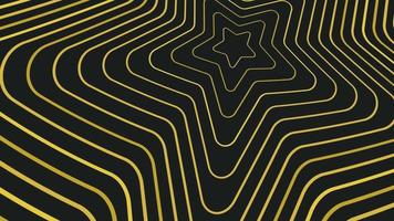 animated abstract pattern with geometric elements in black and gold tones gradient background video