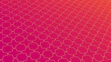 geanimeerd abstract patroon met meetkundig elementen in roze-goud tonen helling achtergrond video