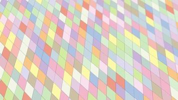 animated abstract pattern with geometric elements in pastel tones gradient background video