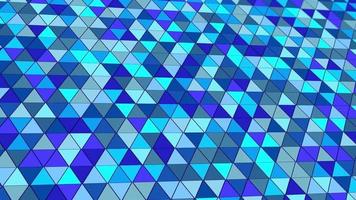 animated abstract pattern with geometric elements in blue tones gradient background video