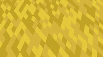 An abstract pattern animated with geometric elements in golden yellow tones. gradient background video