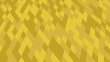 An abstract pattern animated with geometric elements in golden yellow tones. gradient background video