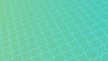 animated abstract pattern with geometric elements in blue-green tones gradient background video