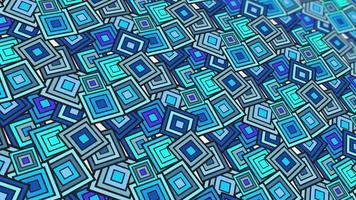 animated abstract pattern with geometric elements in blue tones gradient background video