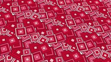 animated abstract pattern with geometric elements in red tones gradient background video