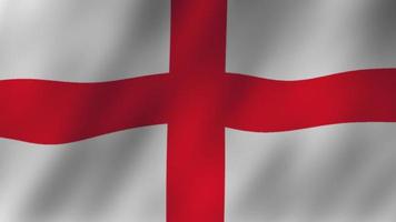 England flag gently waving in the wind, Britain flag video. 3d England Flag Slow Motion video. England Flag Blowing Close Up. Flags Motion Loop HD resolution British Background. video