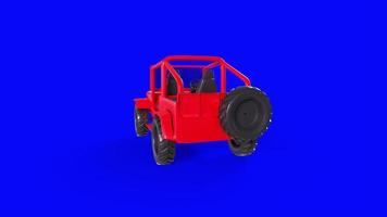 jeep car isolated on background video