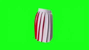 skirt isolated on background video