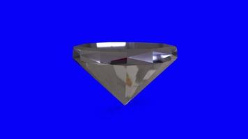 Diamond isolated on background video