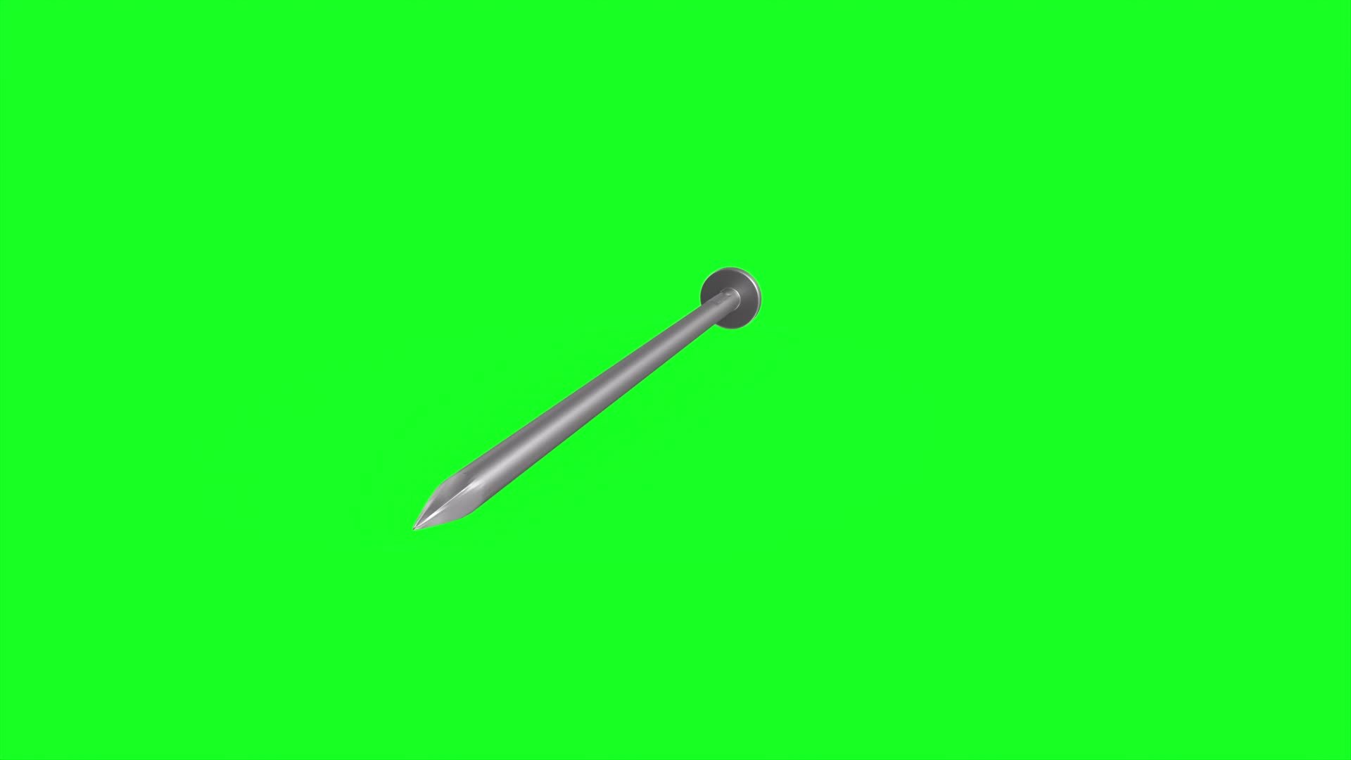 nail isolated on green background 20153925 Stock Video at Vecteezy