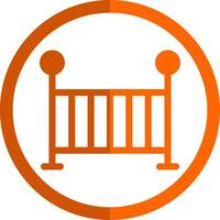 diseño de icono de vector de cuna de bebé