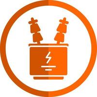 Power Transformer Vector Icon Design