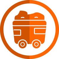 Mining Cart Vector Icon Design