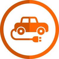 Electric Car Vector Icon Design