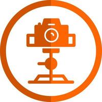 Tripod Camera Vector Icon Design