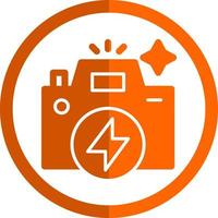 Flash Camera Vector Icon Design