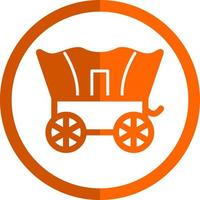 Desert Carriage Vector Icon Design