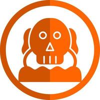 Skull Island Vector Icon Design