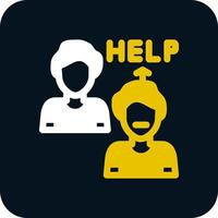 Ask For Help Vector Icon Design