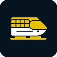 diseño de icono de vector de tren