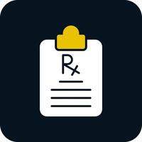 Prescription Vector Icon Design