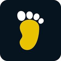 Footprint Vector Icon Design