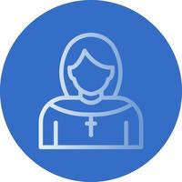Nun Vector Icon Design