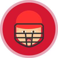 Cricketer Vector Icon Design