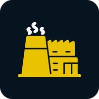 Factory Chimneys Vector Icon Design